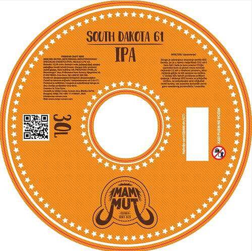 Draft beer in a bottle 0.5l - IPA Mammut