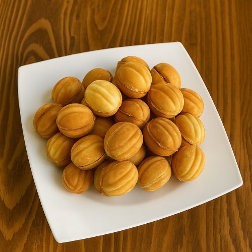 Walnut-shaped cookies with condensed milk, 100 g