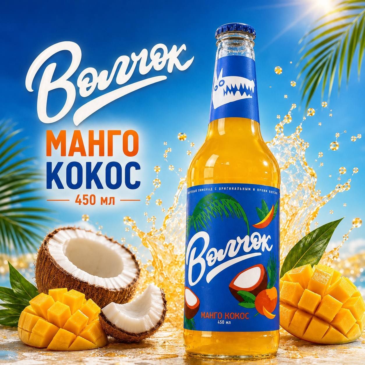 Kraft limunada „Volčok“ Mango Kokos