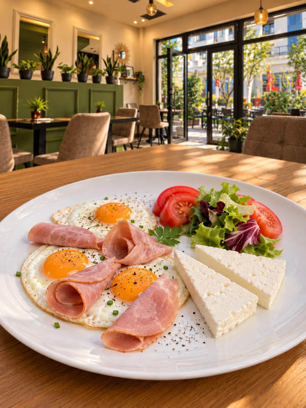 Ham and eggs