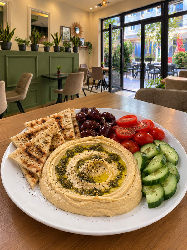 Hummus plate