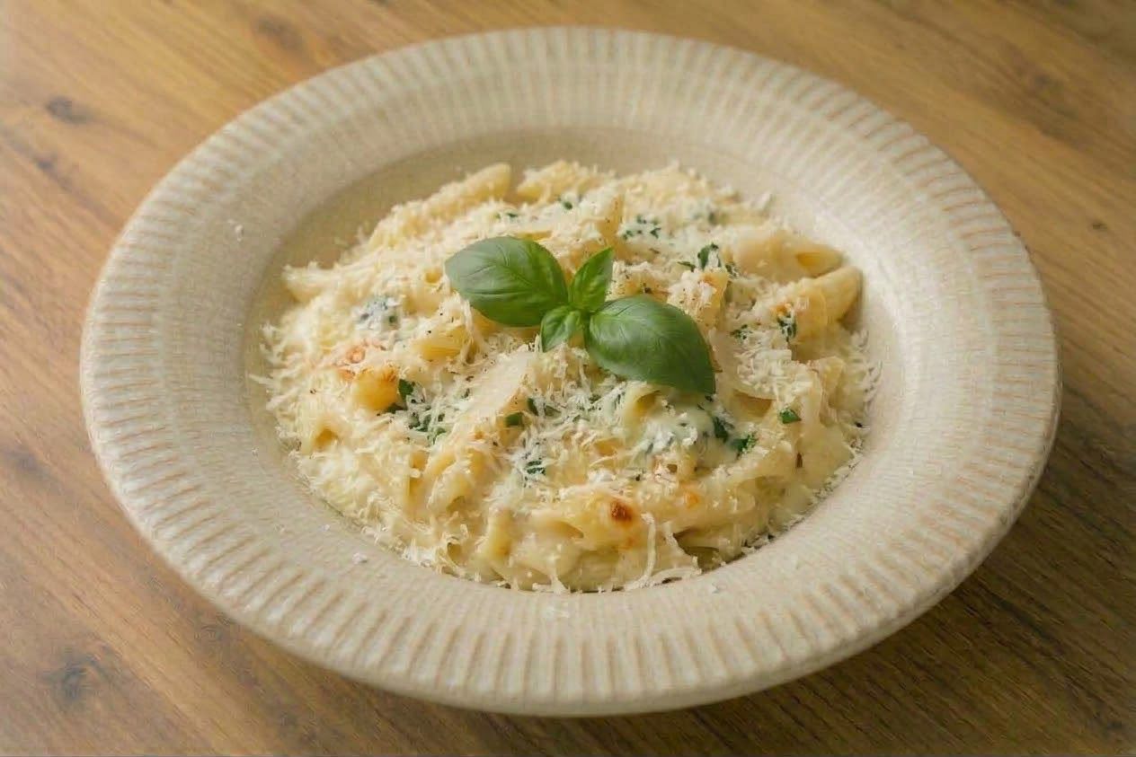 Four-cheese penne