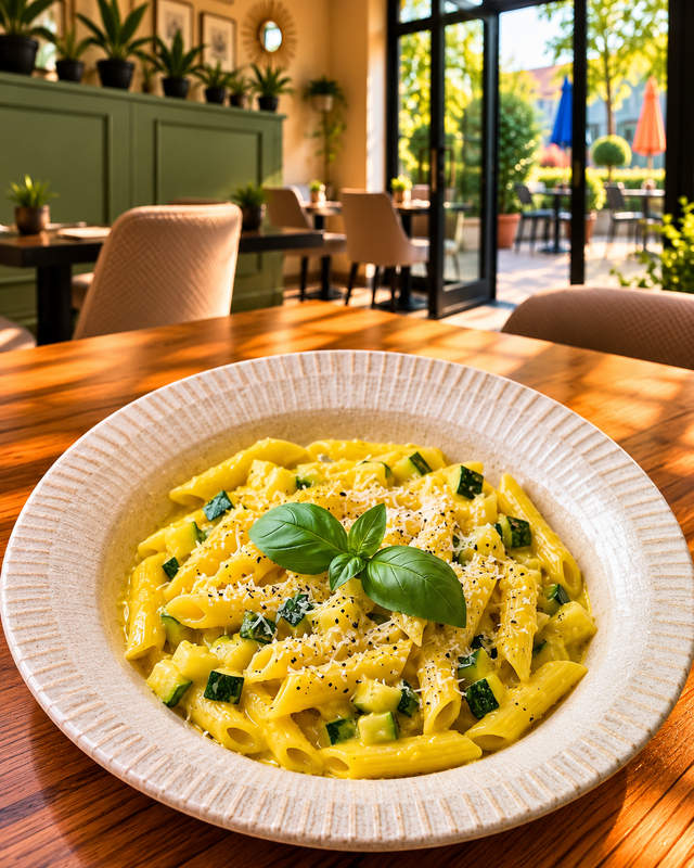 Penne Pollo Zafferano