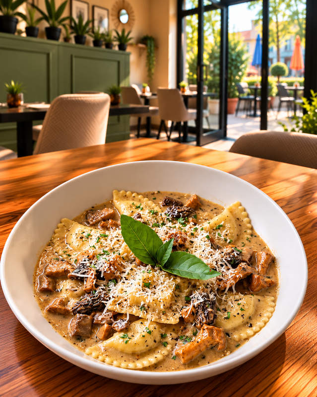 Ravioli di Patate ai Funghi