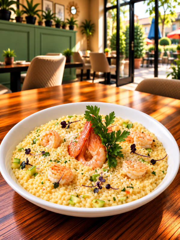 Risotto allo Zafferano e Gamberi