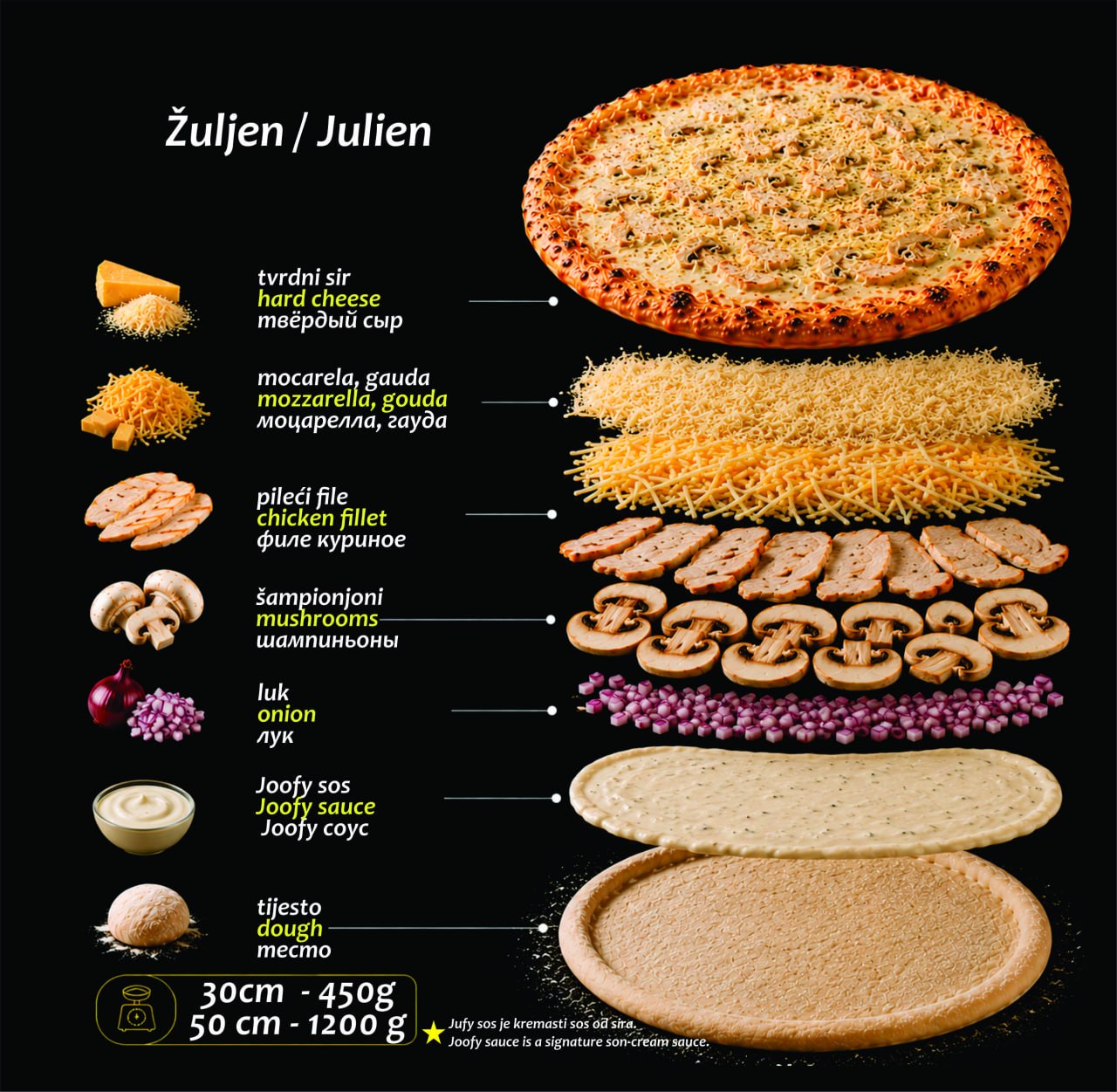 Pizza "Zuljen" 30 cm