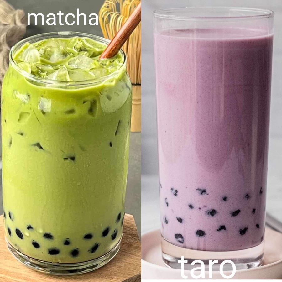 Mliječni čaj s matchom