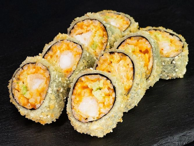 Sıcak roll ile karides
