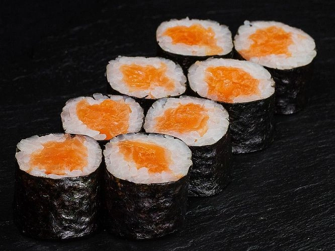 Mini roll ile somon