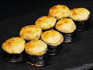 Fırınlanmış roll’lar ile karides