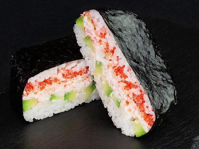 Burger-roll ile yengeç