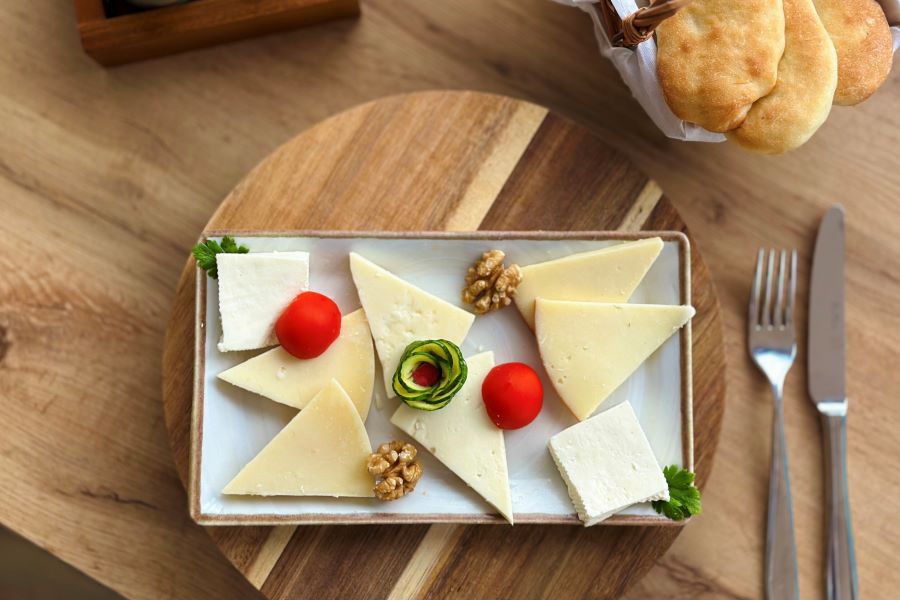 Georgian homemade cheeses