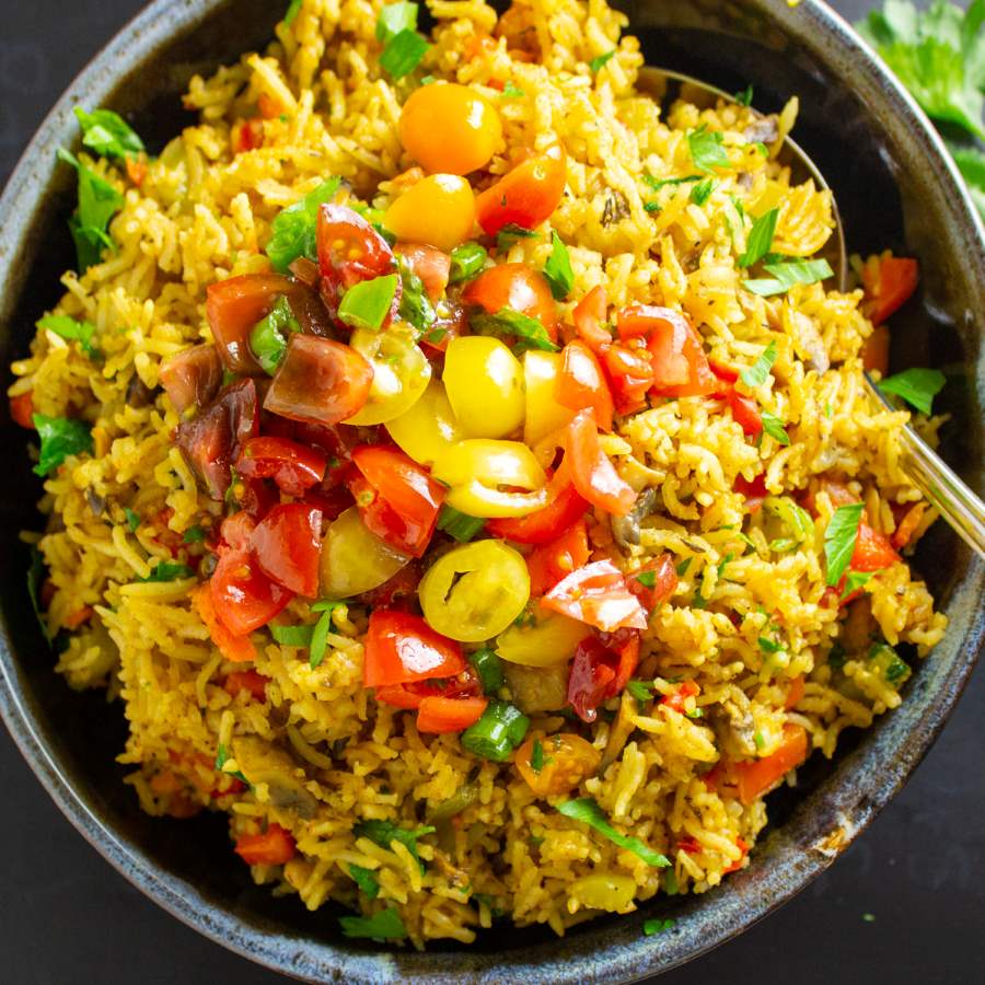 Rice with vegetables