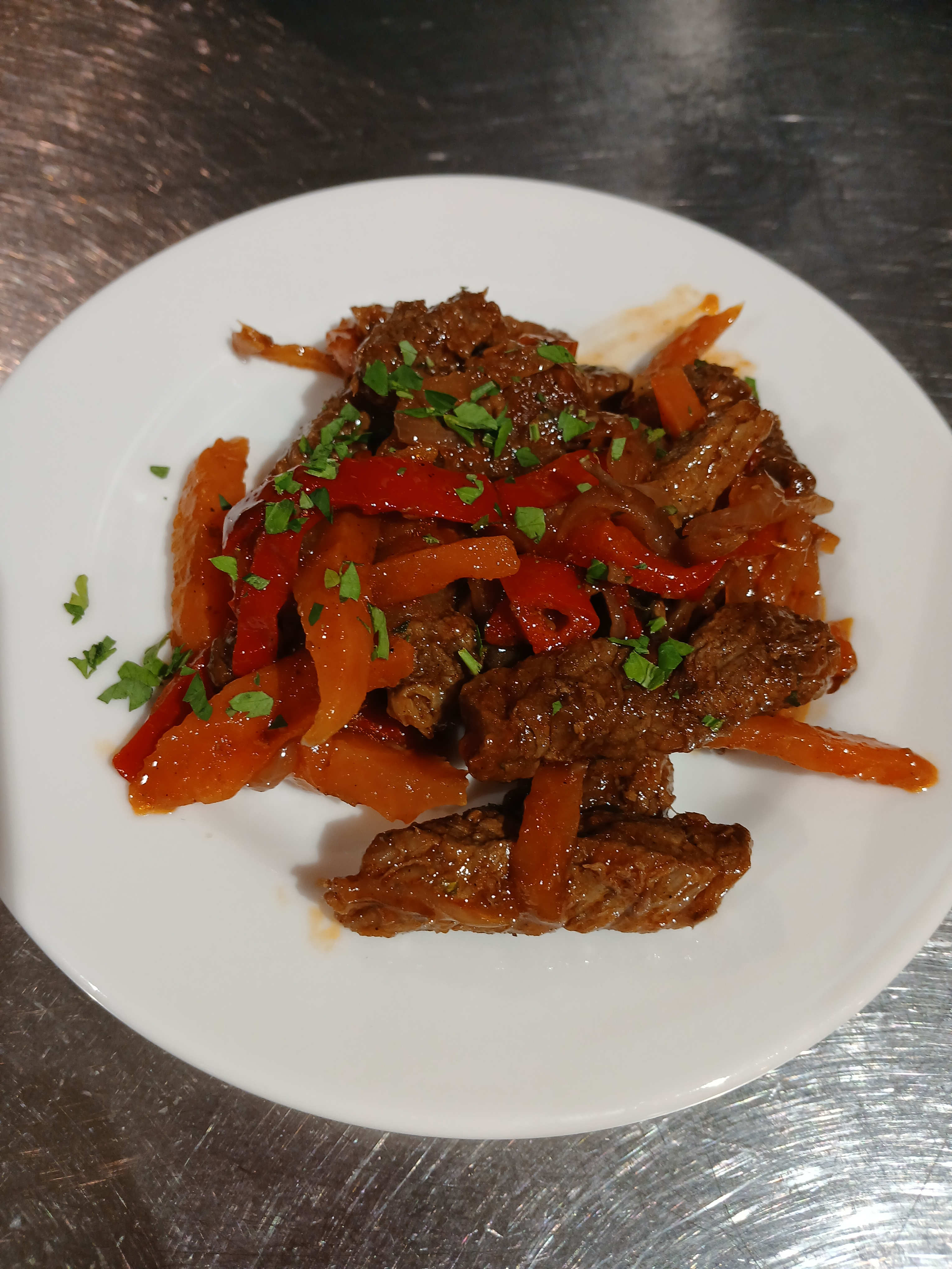 Beef in sweet chili sauce