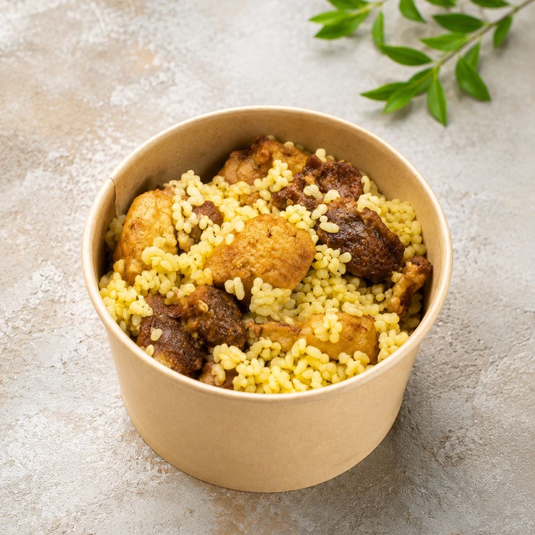 Bulgur sa piletinom u kari sosu