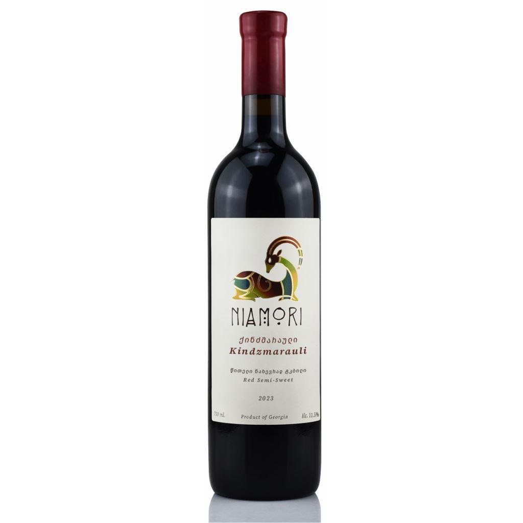 Şarap (Gürcistan) Niamori Kindzmarauli yarı tatlı kırmızı 11.5% alkol 750 ml