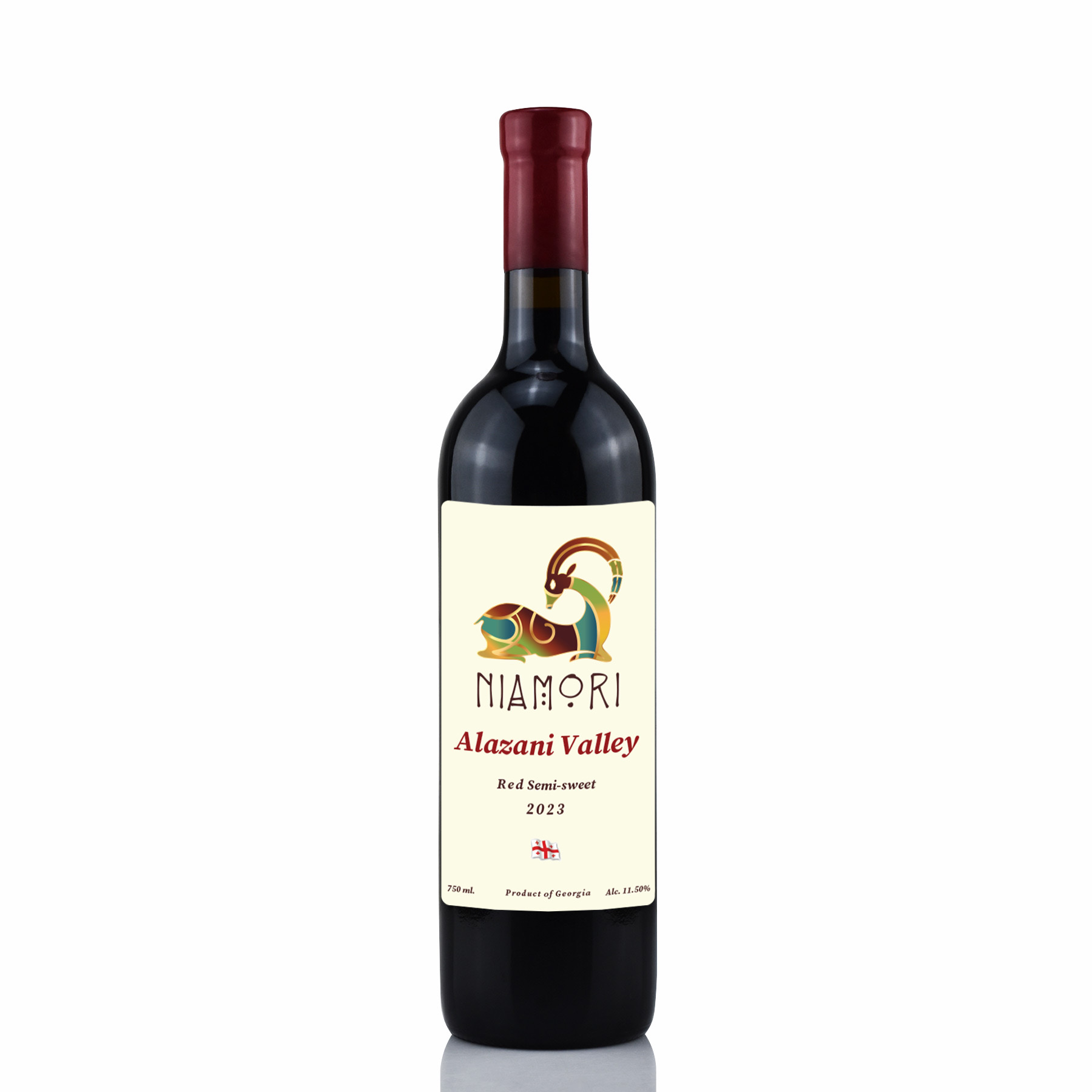 Vino (Gruzija) Niamori Alazani Valley poluslatko crno 11,5% alc. 750 ml