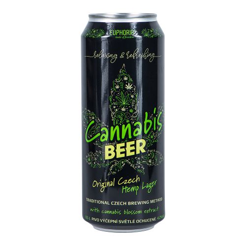Пиво Euphoria Cannabis Beer 4.2% alc. 500 мл банка