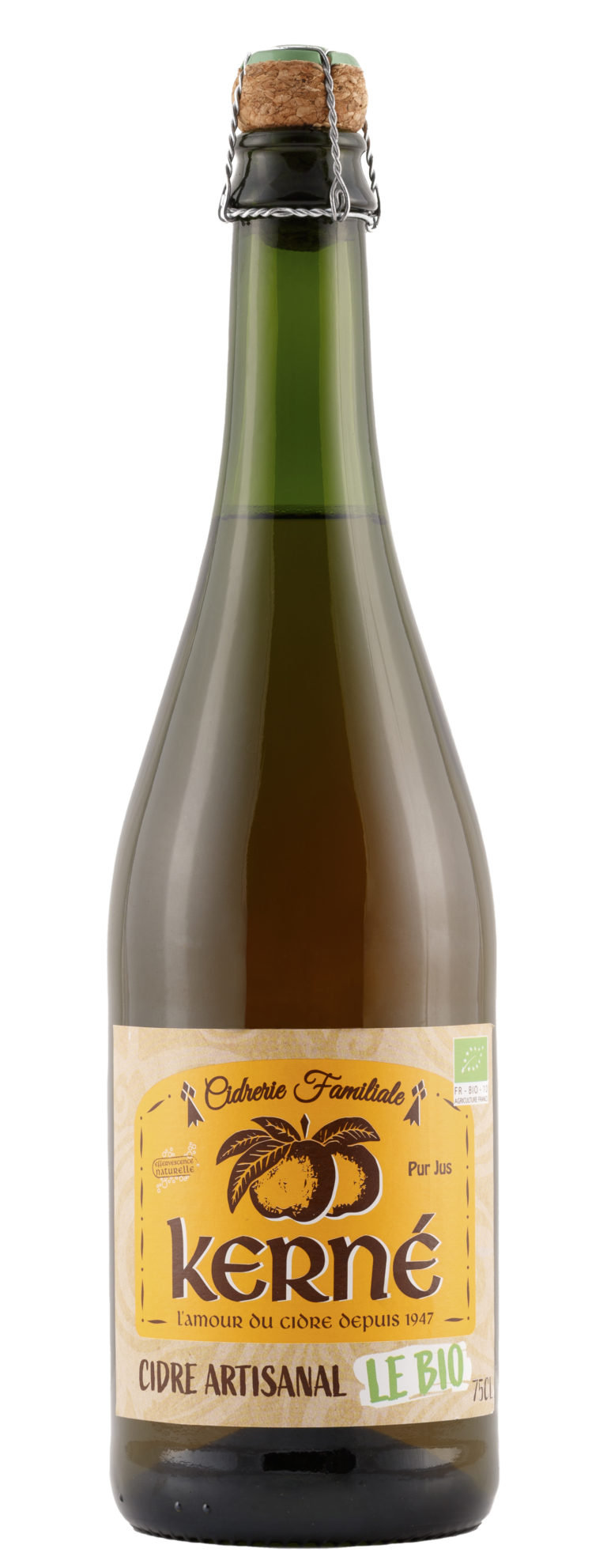 Сидр Kerne Le BIO сухий 4.5% alc. 750 ml