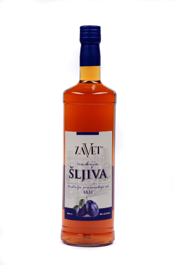 Ракія (Сербія) Zavet сливова 43% алк. 1 л
