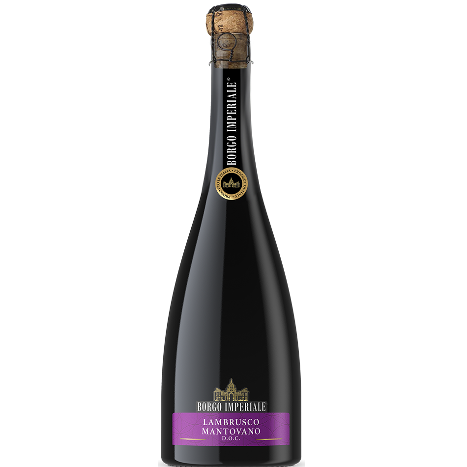 Вино (Італія) Borgo Imperiale Lambrusco Mantovano DOC сухе червоне 10.5% alc. 750 мл