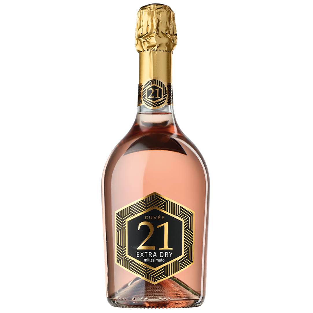 Вино (Італія) Cuvee 21 Spumante Rose Extra Dry ігристе сухе 750 ml