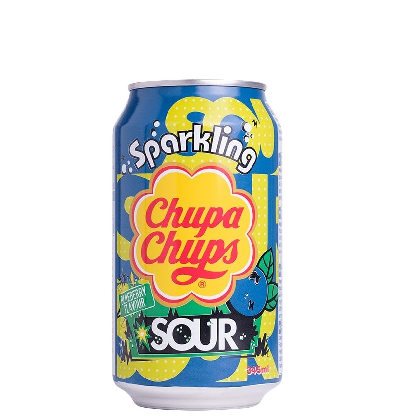 Газований напій Chupa Chups Кисла чорниця 345 мл