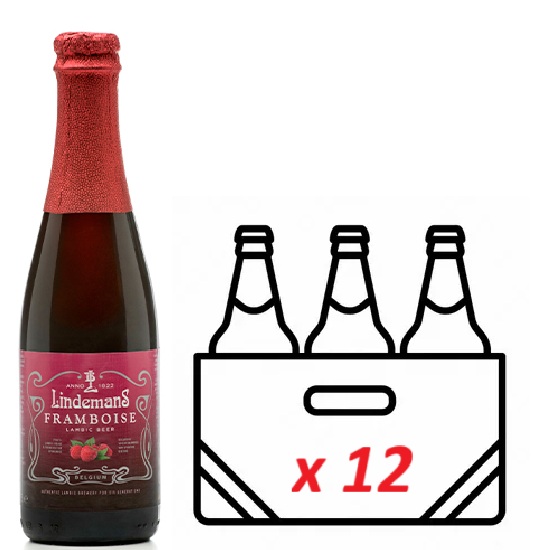 Пиво Lindemans FRAMBOISE 12x250 мл 2.5% alc. скло упаковка 12 пляшок