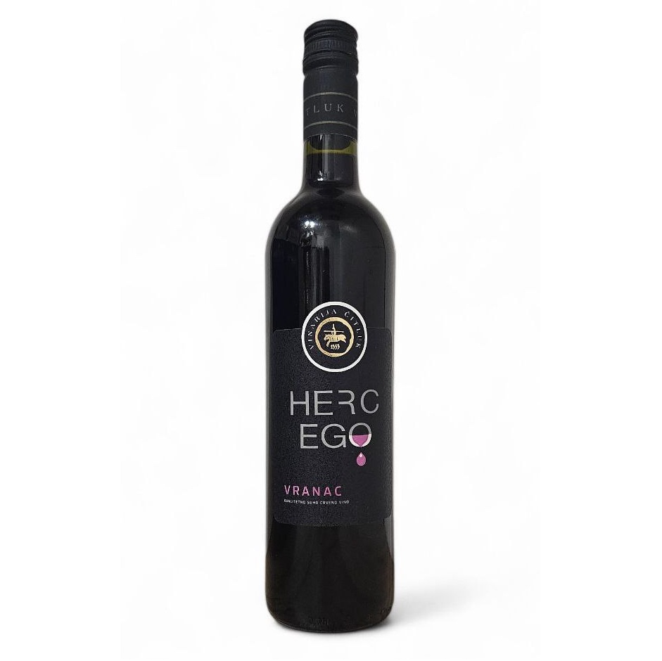 Vino (BiH) Citluk Hercego Vranac suvo crno 12,5% alc. 750 ml