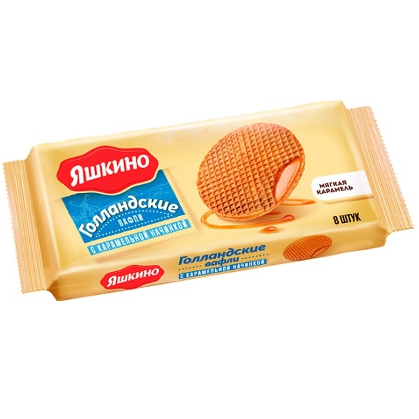 Яшкіно вафлі «Голландські» з карамеллю 290 г