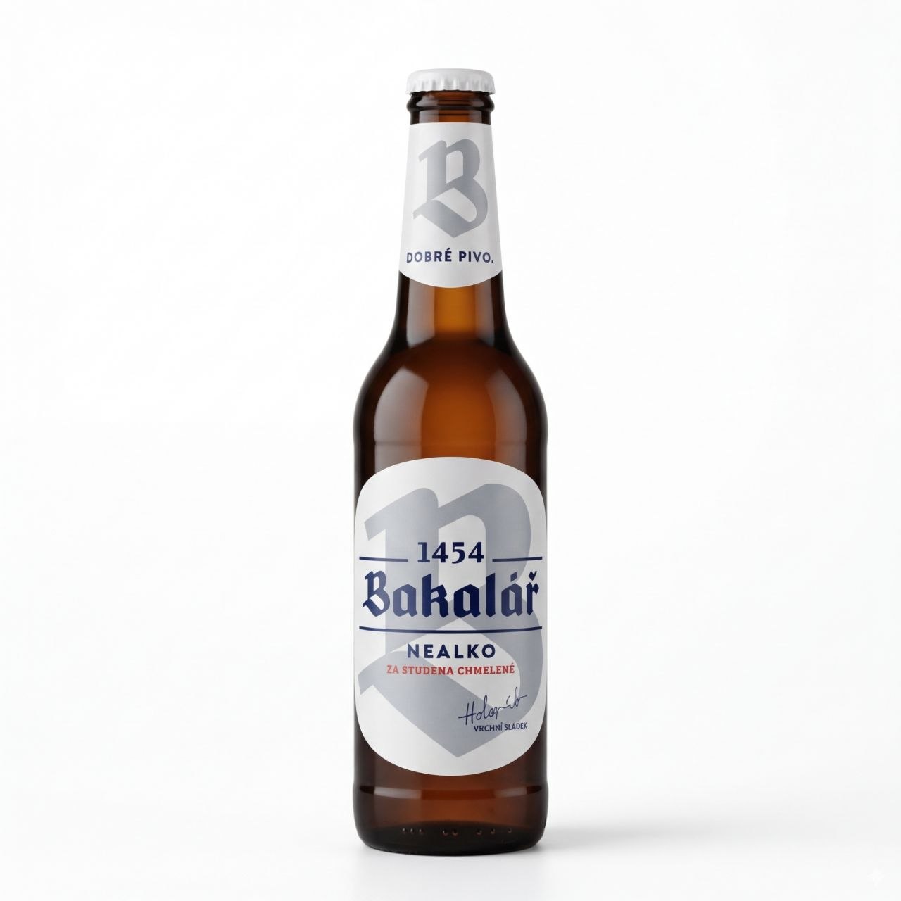 Pivo 0.5% alc. Bakalar bezalkoholno hladno hmeljeno 330 ml staklo