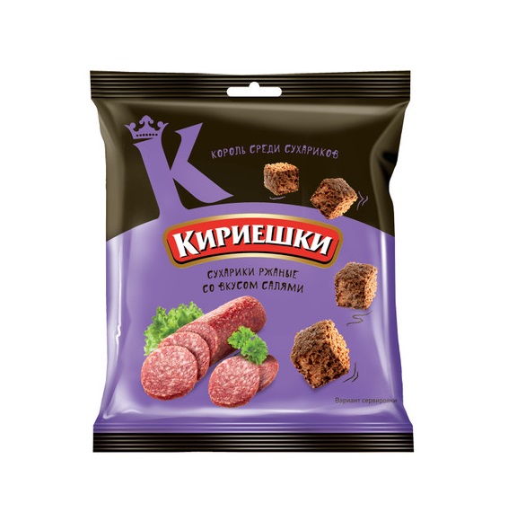 Сухарики Кирієшки зі смаком салямі 40 г