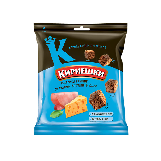 Сухарики Кирієшки зі смаком шинки та сиру 40 г