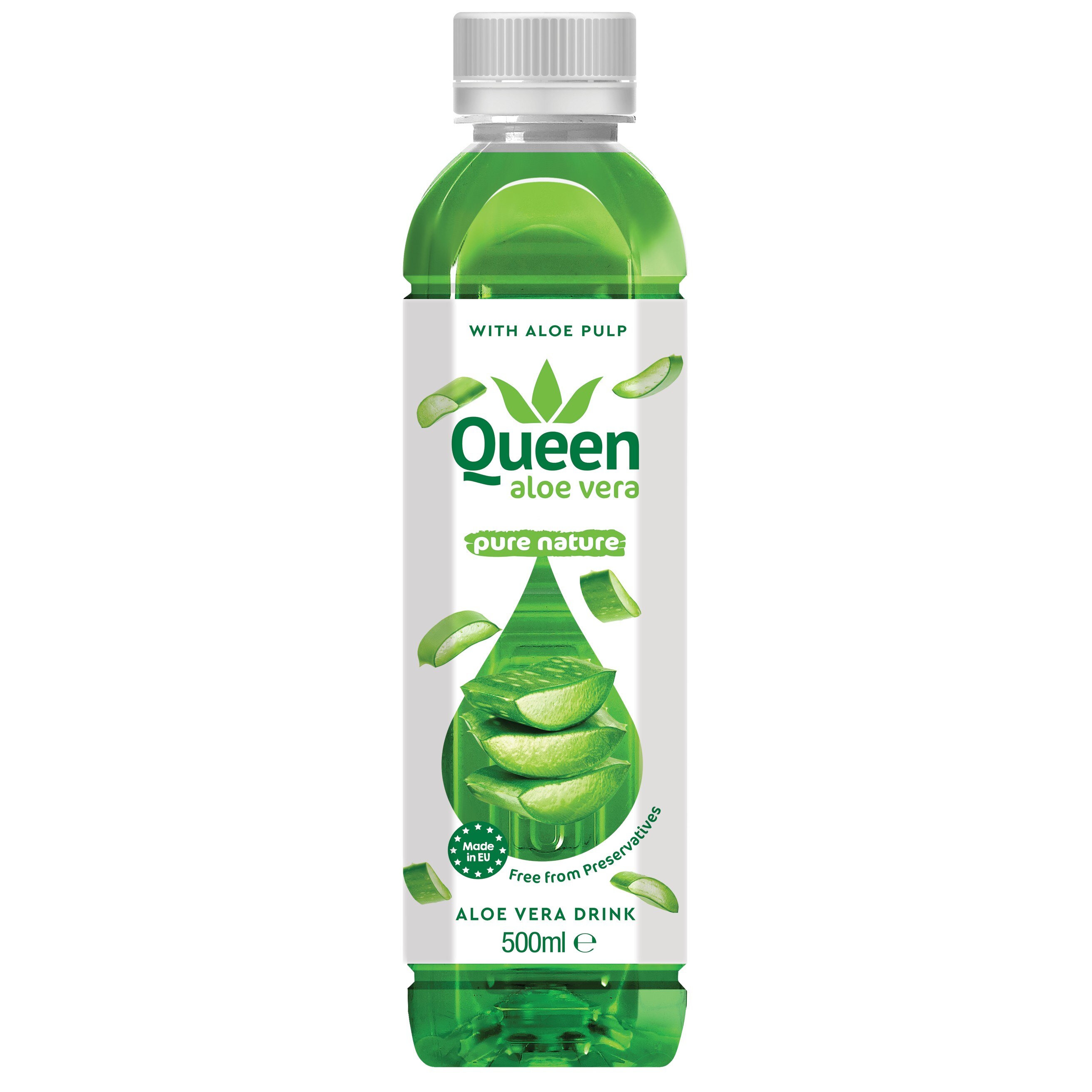 Напиток Queen Aloe Vera Pure Nature с кусочками алоэ вера 0,5 л ПЭТ