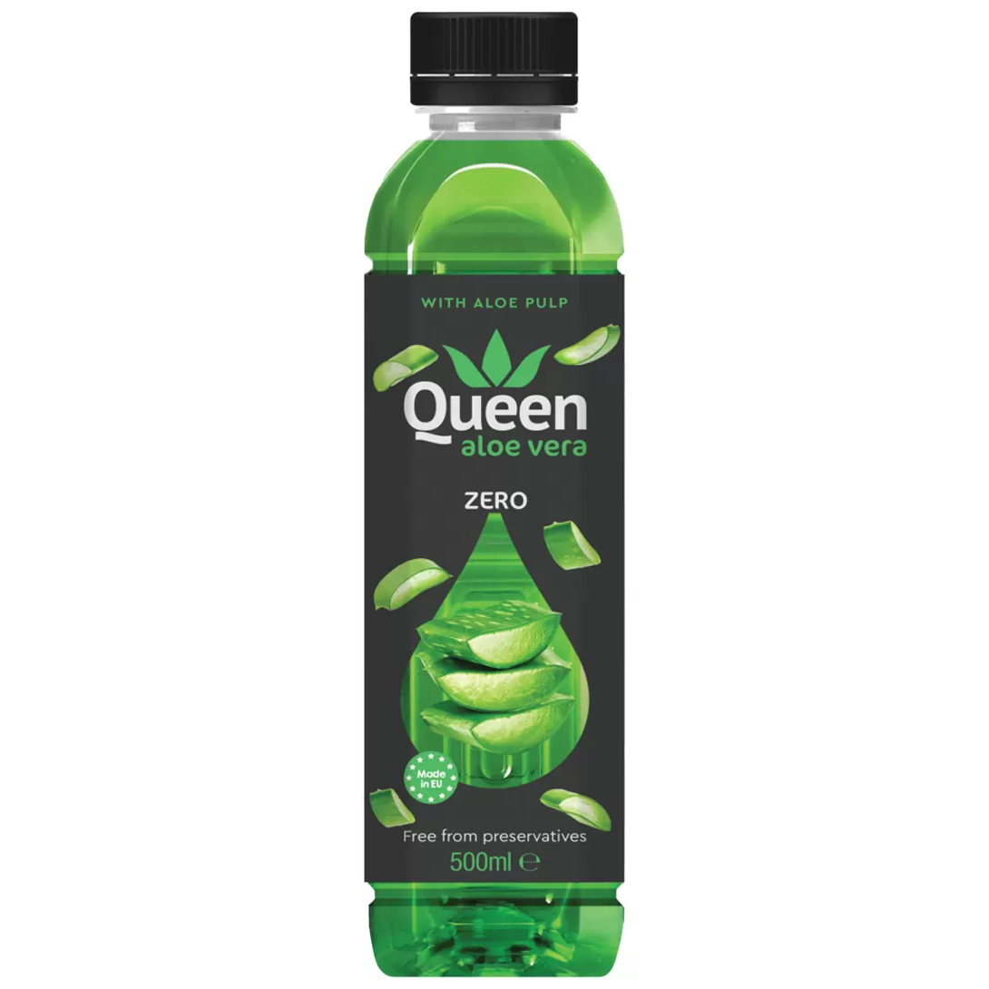 Напиток Queen Aloe Vera Zero с кусочками алоэ вера 0,5 л ПЭТ