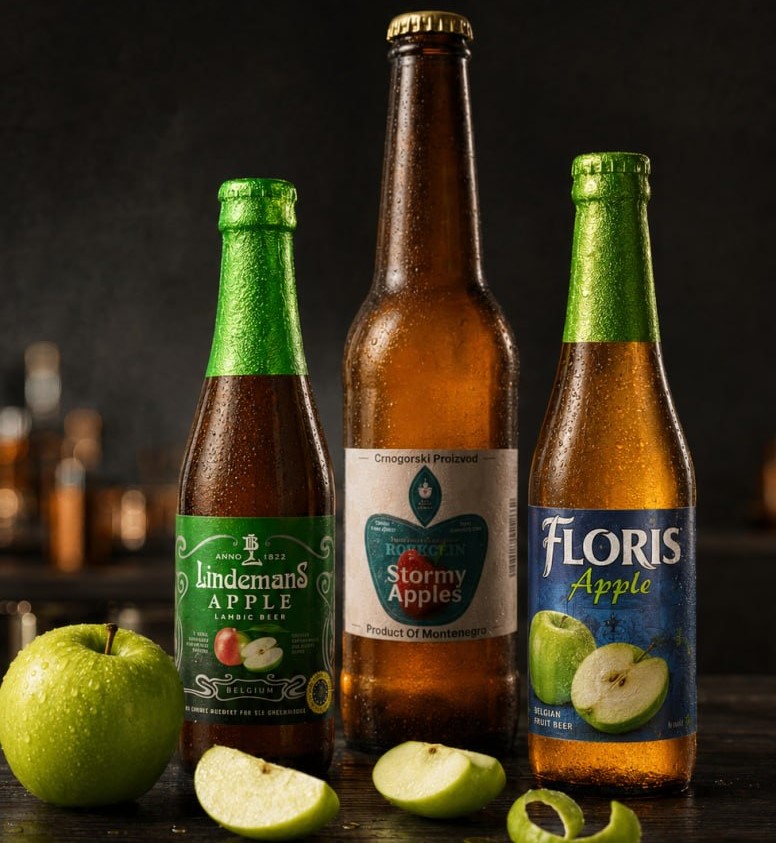 Яблочный сет Lindemans Apple 250 ml + Floris Apple 330 ml + сидр Stormy Apples 750 ml