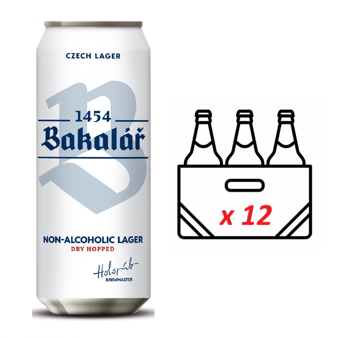 Bakalar alkolsüz soğuk şerbetçiotlu bira %0.5 alk. 12 × 500 ml, 12'li kutu paket