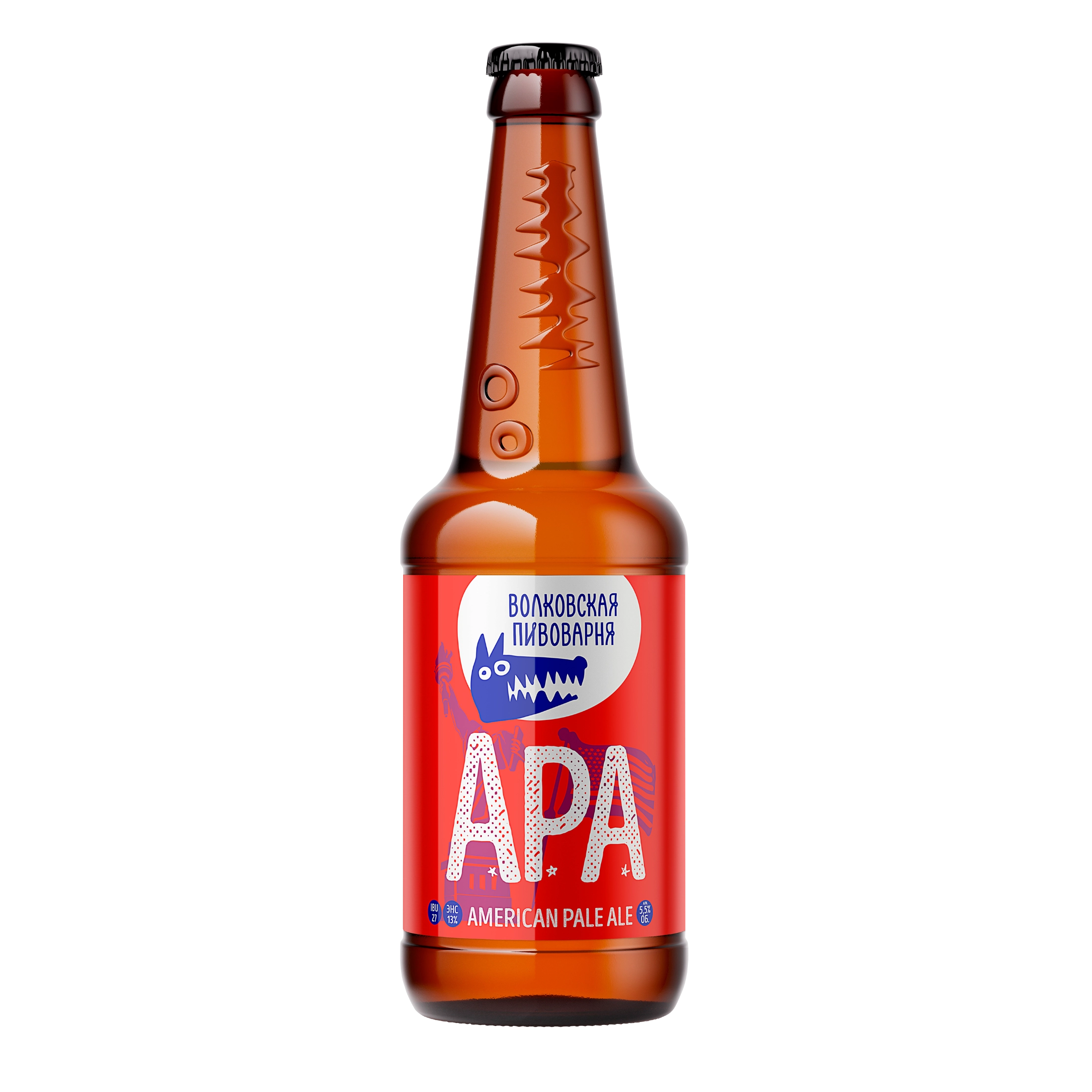 Bira Volkovskaya Bira Fabrikası APA %5,9 alk. 450 ml cam şişe