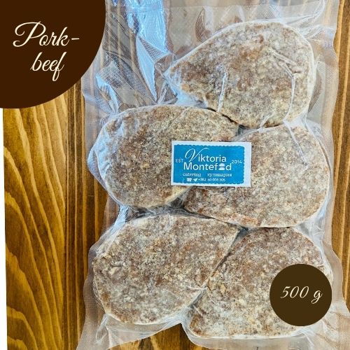Frozen Mixed Beef & Pork Patties 500 g