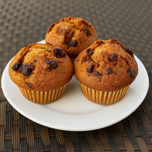 Muffin Banana & Chocolate, Cherry & Poppy Seed, Chocolate & Lemon 1 pc